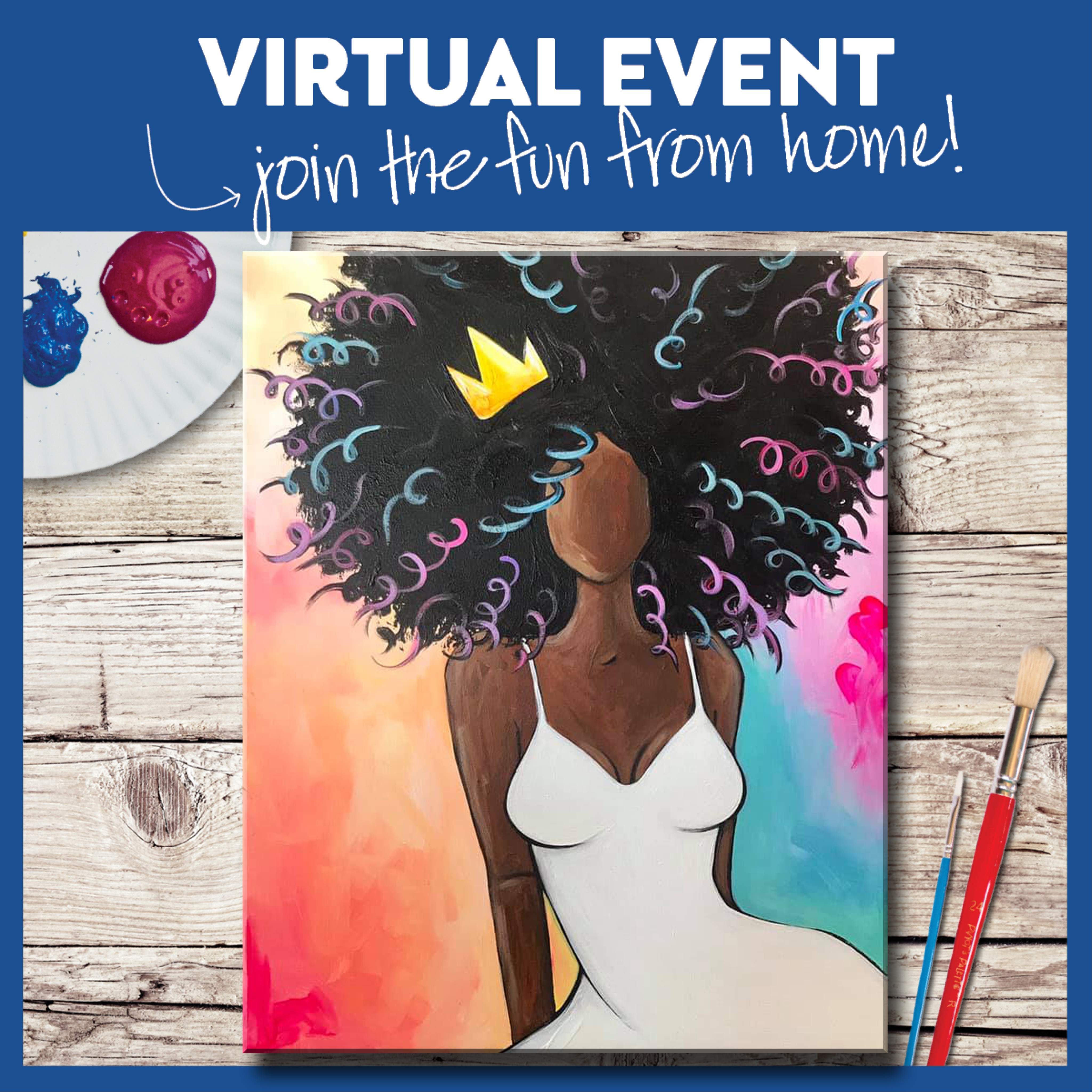LIVE INTERACTIVE VIRTUAL CLASS - SUPPLIES INCLUDED